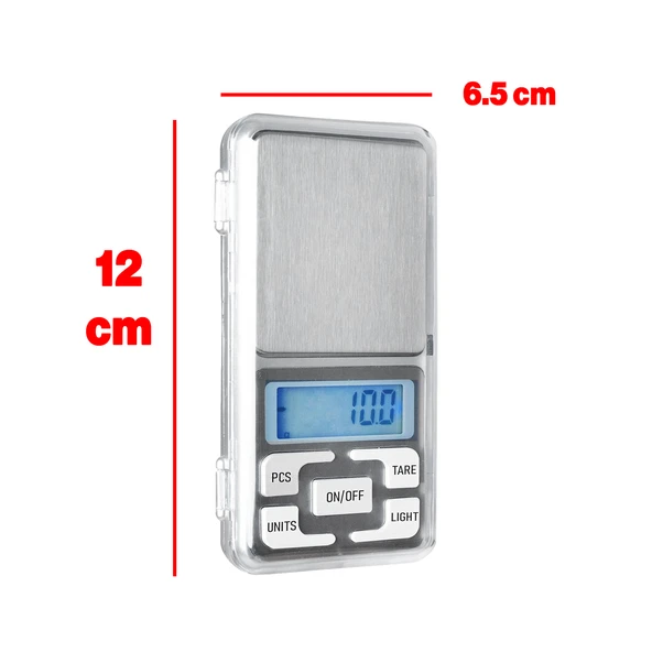 Mini Dijital Hassas Terazi LCD Ekran Pilli 0.01 gr Hassasiyet  200 gr Tartım Mutfak Tartısı Ölçüm - 2