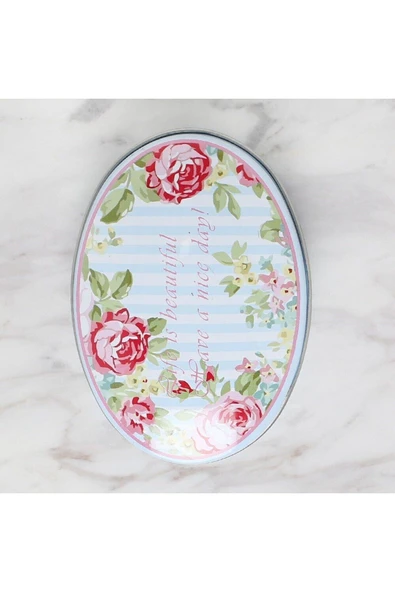 A Y GRANDSTORE Loren Metal Saklama Kutusu Oval