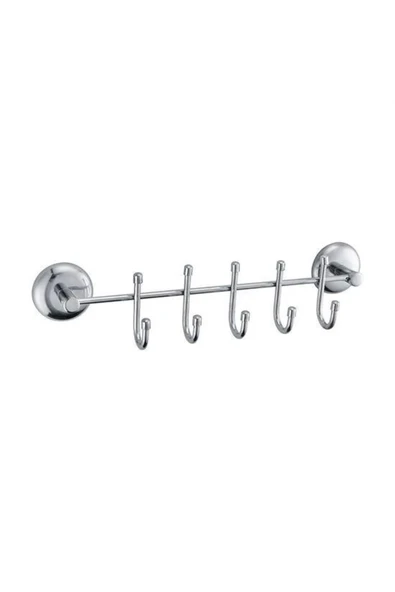 GÜLLÜ E STORE Buffer® 5 Kancalı Dekoratif Askılık Mutfak Banyo Duvar Yüzeyi Askısı