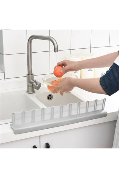 ATİKTRENDD Buffer Vantuzlu Kauçuk Sıvı Su Sızdırmaz İzolasyon Mutfak Banyo Duş Bariyeri Lavabo Kenar Tutucu Set