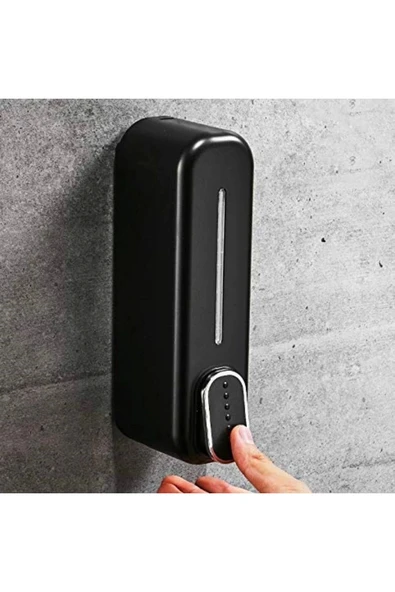 GLR MEHMET Buffer ® Siyah Duvara Monte Sıvı Sabunluk Dispenser 300 ml