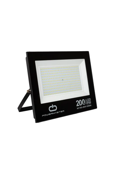 EPATİM Pm-22583 200 Watt - 220 Volt Beyaz 6500k Ip66 120* Işik Açisi Siyah Slim Kasa Led Projektör