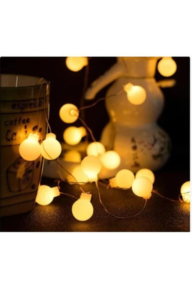 MEVAFA Beyaz Top Led Gün ışığı Pilli 2 Kademeli