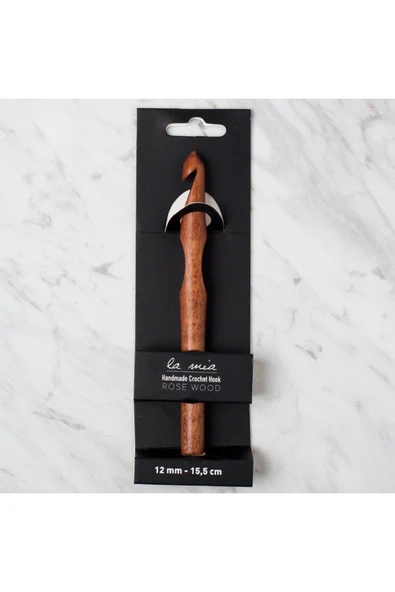 YENİTOPTAN La Mia Rosewood 12 mm 15.5 cm Ahşap Yün Tığ