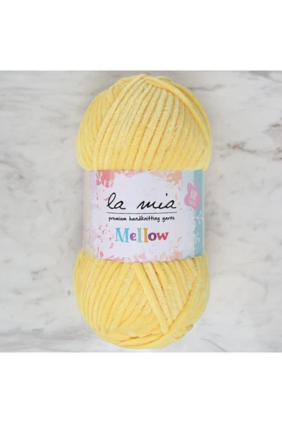 LA MİA YARN La Mia Mellow Bebe Sarı El Örgü Ipi - 909 - 34158