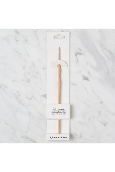 BRL La Mia Whitewood 2.5 mm 15.5 cm Ahşap Yün Tığ