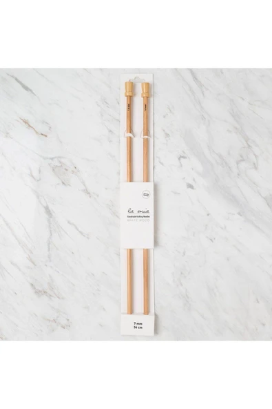 HOBİUM La Mia Whitewood 7 mm 36 cm Ahşap Örgü Şişi