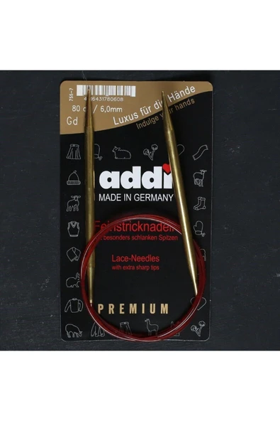 HOBİUM Addi 6mm 80cm Klasik Misinalı Dantel Şişi - 755-7