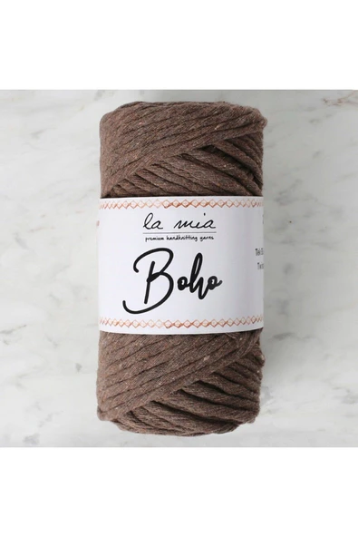 A Y GRANDSTORE La Mia Boho Koyu Kahve Büküm Makrome İpi - L158 - 33996