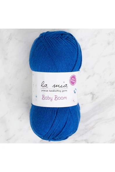 SHOP La Mia Baby Boom Saks Mavi El Örgü İpi - 605 - 34126