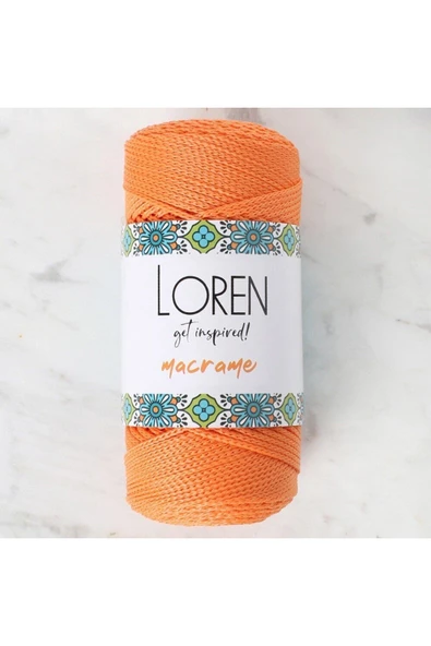 HOBİUM Loren Macrame Turuncu El Örgü İpi - RM 0125 - 34335