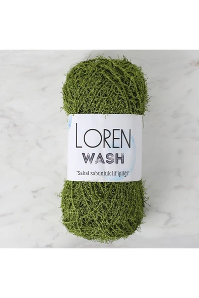 E NATIONAL Loren Wash Yeşil El Örgü İpi - R142 - 34032