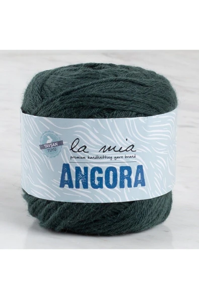 E NATIONAL La Mia Angora 50gr. Koyu Yeşil El Örgü İpi - L131 - 34215