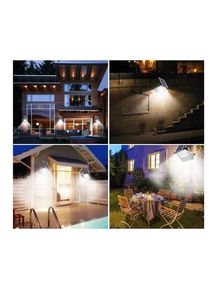 CT-4649 Solar Led 200W Platinium 6400K Beyaz Işık Kumandalı Projektör Güneş Enerjili - 5