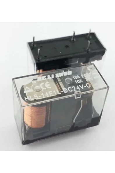 ALKAP 5 VOLT RÖLE TEK KONTAK ŞEFFAF 5 BACAK 10A