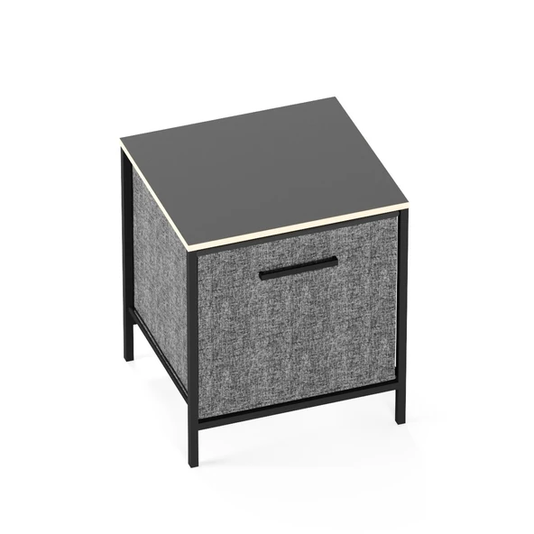 Çok Amaçlı Dolap 1 Çekmeceli Komodin Sehpa Füme 1593 - 7