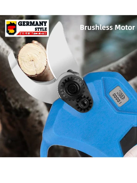 Germany Style Easycut  4 Akülü Dijital Ekran 40MM Budama Makinesi Dal Budama Testeresi İkili Set - 5