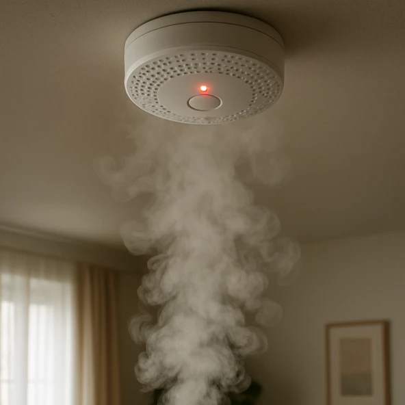 Ct-9451 Pilli Duman Dedektörü Kablosuz Yangın Alarm Sensörü - 4
