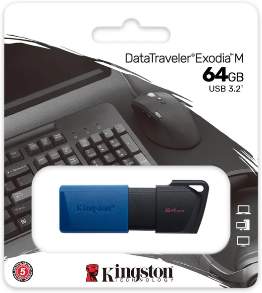 Kingston DataTraveler Exodia 64GB USB3.2 Gen1 DTX/64GB - Resim 2