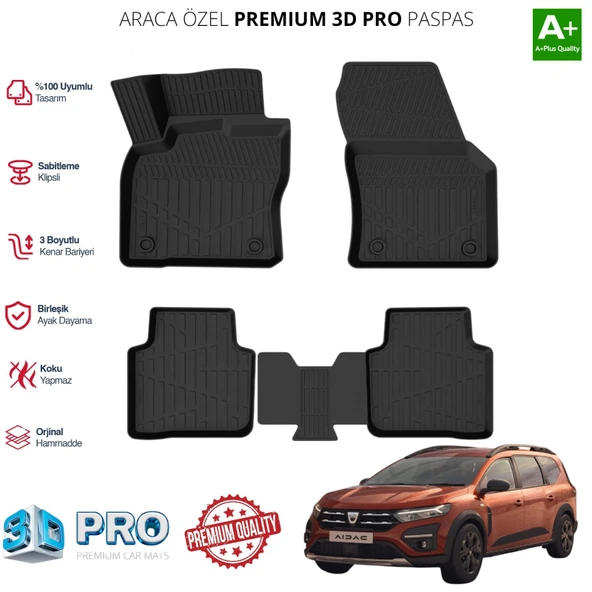 JOGGER ARACA ÖZEL 3D PASPAS 2022 2023 2024 2025