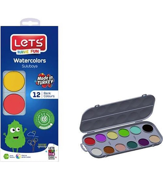 LETS SULU BOYA 12 RENK L-10414 ORTA