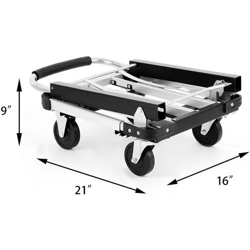 Balatlı Katlanabilir Paket Taşıma Arabası 150 Kg - 5