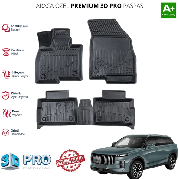 JAECOO ARACA ÖZEL 3D PASPAS 2024 2025 2026 2027 ürün görseli 1