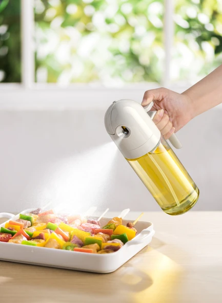 Pinmoo Space Spreyli ve Damlatmaz Yağdanlık- 2si1 Arada Yeşil - 4