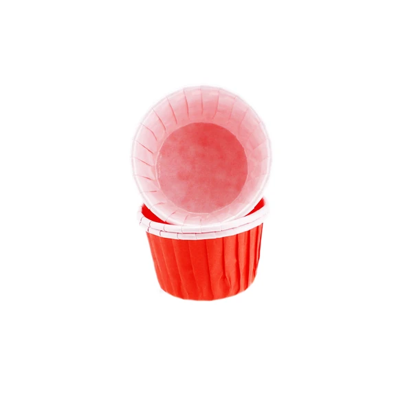 Cupcake Kalıbı Orta Boy Düz Renk  50*39 MM (100 Adet)  Kırmızı