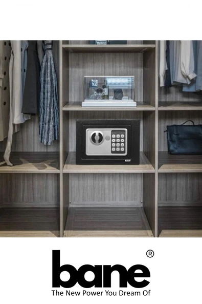 Elektronik Şifreli Çelik Para Kasası Otel ve Ev Tipi Kasa 3mm Montaj Kit + Pil - 2