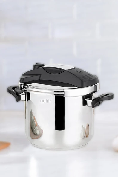 Nehir Silver Matik Düdüklü Tencere - 5 Lt