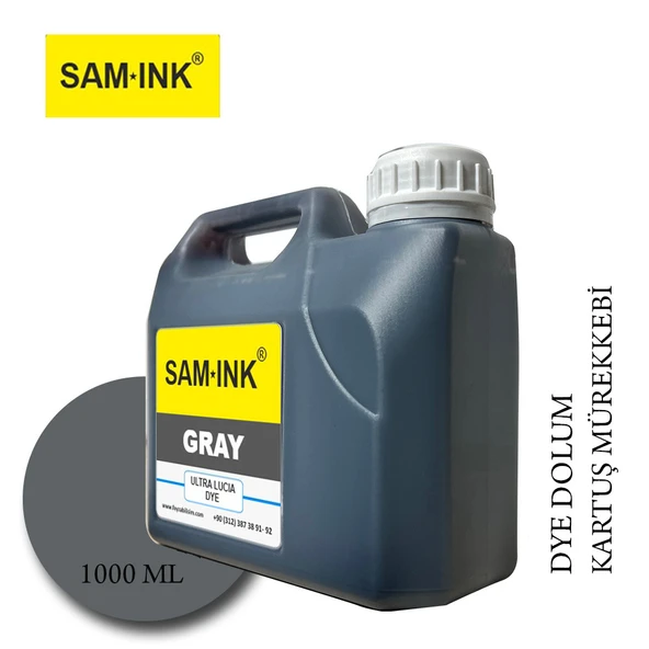 Feyink Samink Canon Pro Serisi Plotter DYE Kartuş Dolum Mürekkebi PFI-1300 PFI-1700 GY (Gray) -1000ml- ürün görseli