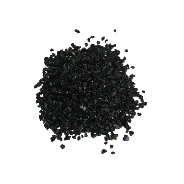 Dekoratif  Kırma Kırık Cam SEDEFLİ Renk Cam Kırığı (100 Gram)  Siyah
