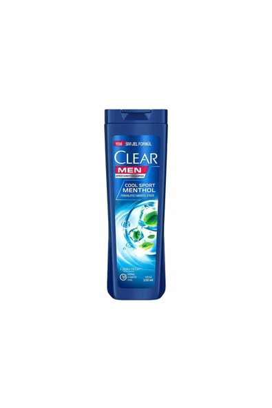 Clear Şampuan Men Cool Sport Mentol Kepeğe Karşı Etkili 350 ml