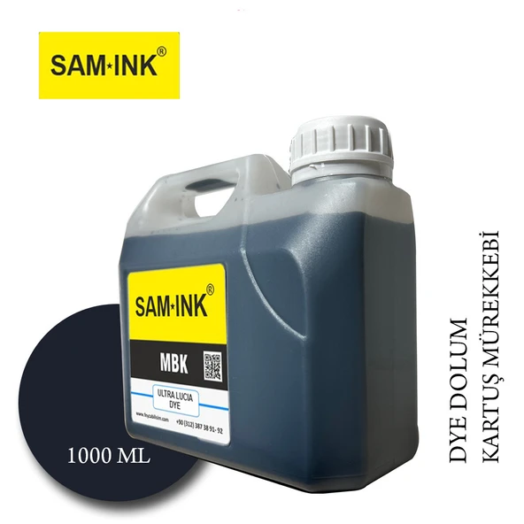 Feyink Samink Canon Pro Serisi Plotter DYE Kartuş Dolum Mürekkebi PFI-1300 PFI-1700 MBK (Matt Black) -1000 - 1