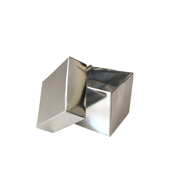 Komple Karton Kutu 5X5X5 CM (50 Adet)  Gümüş