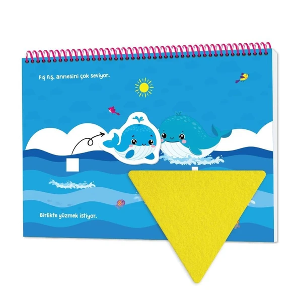 6-16 Ay İlk Cırt Cırtlı Keçeli Etkinlik Kitabım - İlk Oyun Kitabım - Resim 5