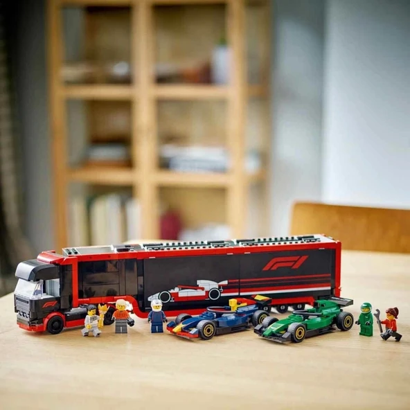 Nessiworld LEGO City RB20 ve AMR24 F1 Arabalı F1 Kamyonu 60445 - 3