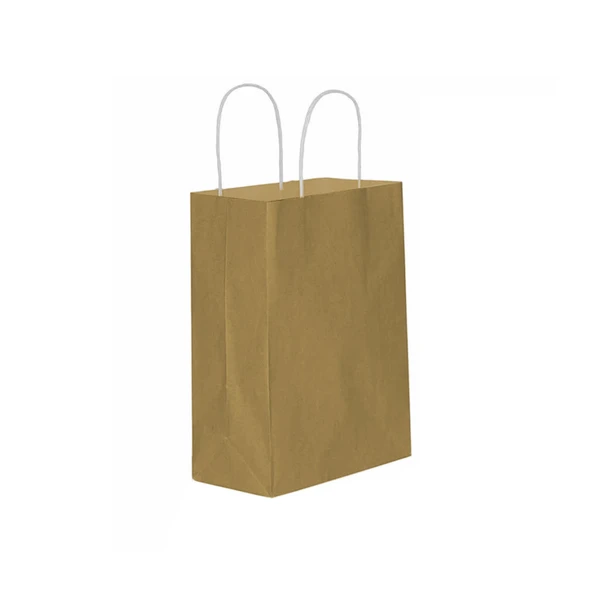 Kağıt Hediye Çantası Düz Renk Battal Boy 31X41 CM (25 Adet)  Kraft
