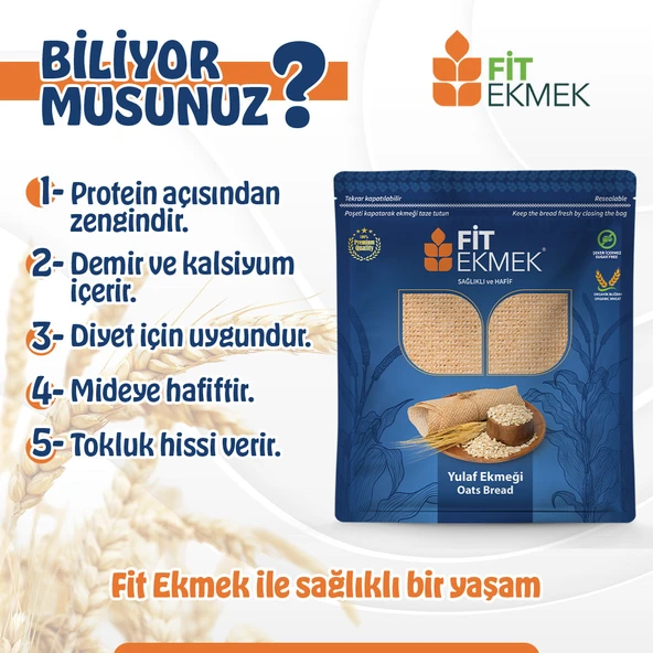 fit Yulafli Lavaş Ekmeği 300gr - 3