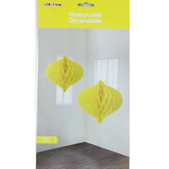 Petek Süs Pırlanta Modeli 2 Li Set  Sarı