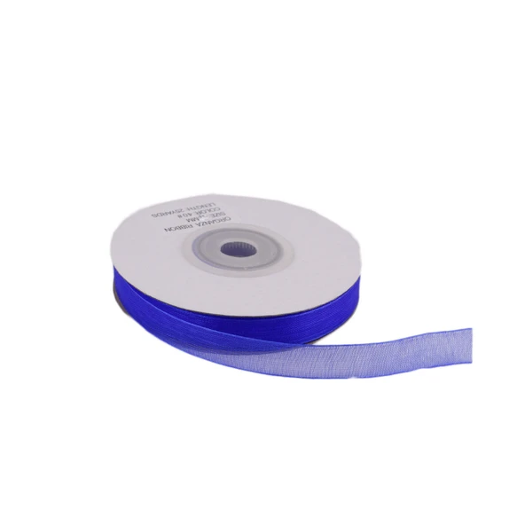 Organze Kurdele 20 MM (22 Metre)  Saks Mavi