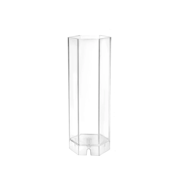 Poli Karbon Mum Kalıbı Altı Köşeli  15 CM 6239