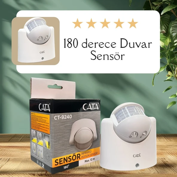 CT-9240 180° Derece Hareket Algılayıcı Sensör 1200W - 2