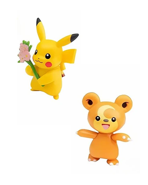 Pokemon Battle Figür Pikachu ve Teddiursa PKW2488 - 2