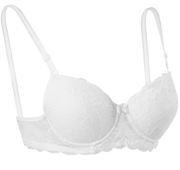 Silikonlu Dantelli Boş Dolgusuz Bayan Sütyen