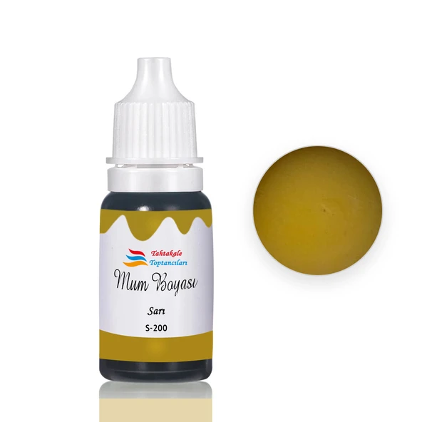 Mum Boyası Sıvı Pigment Boya 20 ML  Sarı - S200