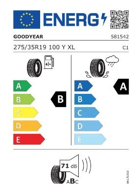Goodyear 275/35 R19 100Y Eagle F1 Asymmetric 6 XL FP Oto Yaz Lastiği ( Üretim : 2024 ) - 2