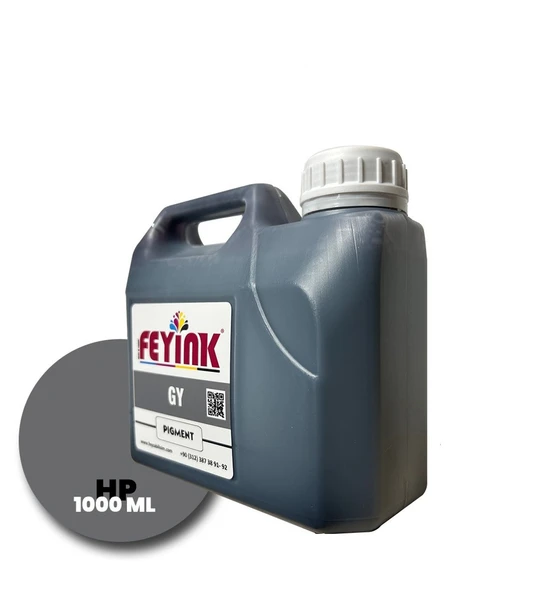 Feyink Hp Z Serisi Plotter Pigment Kartuş Dolum Mürekkebi LG (Light Gray) -1000ml-