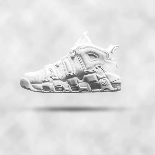 Nike Air More Uptempo Triple White - Resim 2